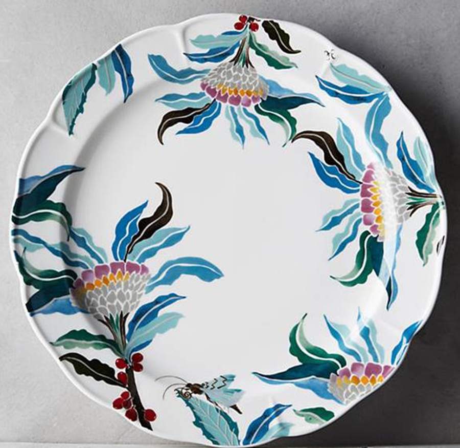 Paradise Found Dinner Plate by Anthropologie-1