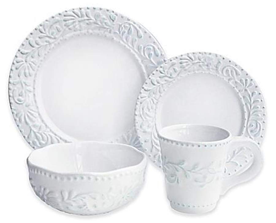 Bianca Leaf Blue Dinner Plate by American Atelier-1