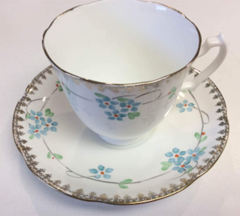 M264 Footed Cup & Saucer Set by Adderley-1