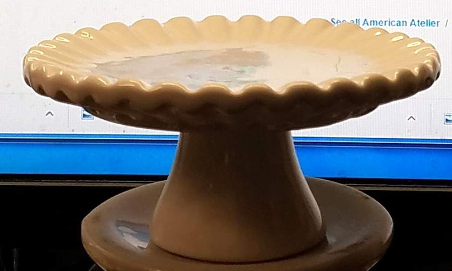 Ruffle-White Pedestal Cake Stand by American Atelier-1