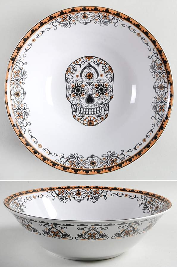 La Calavera 10" Large Salad Serving Bowl by 222 Fifth (PTS)-1