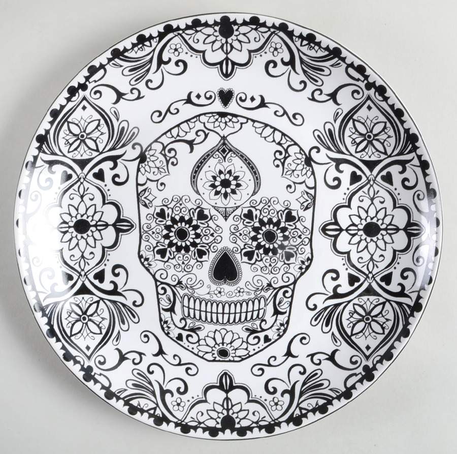 La Calavera Dinner Plate by 222 Fifth (PTS)-1