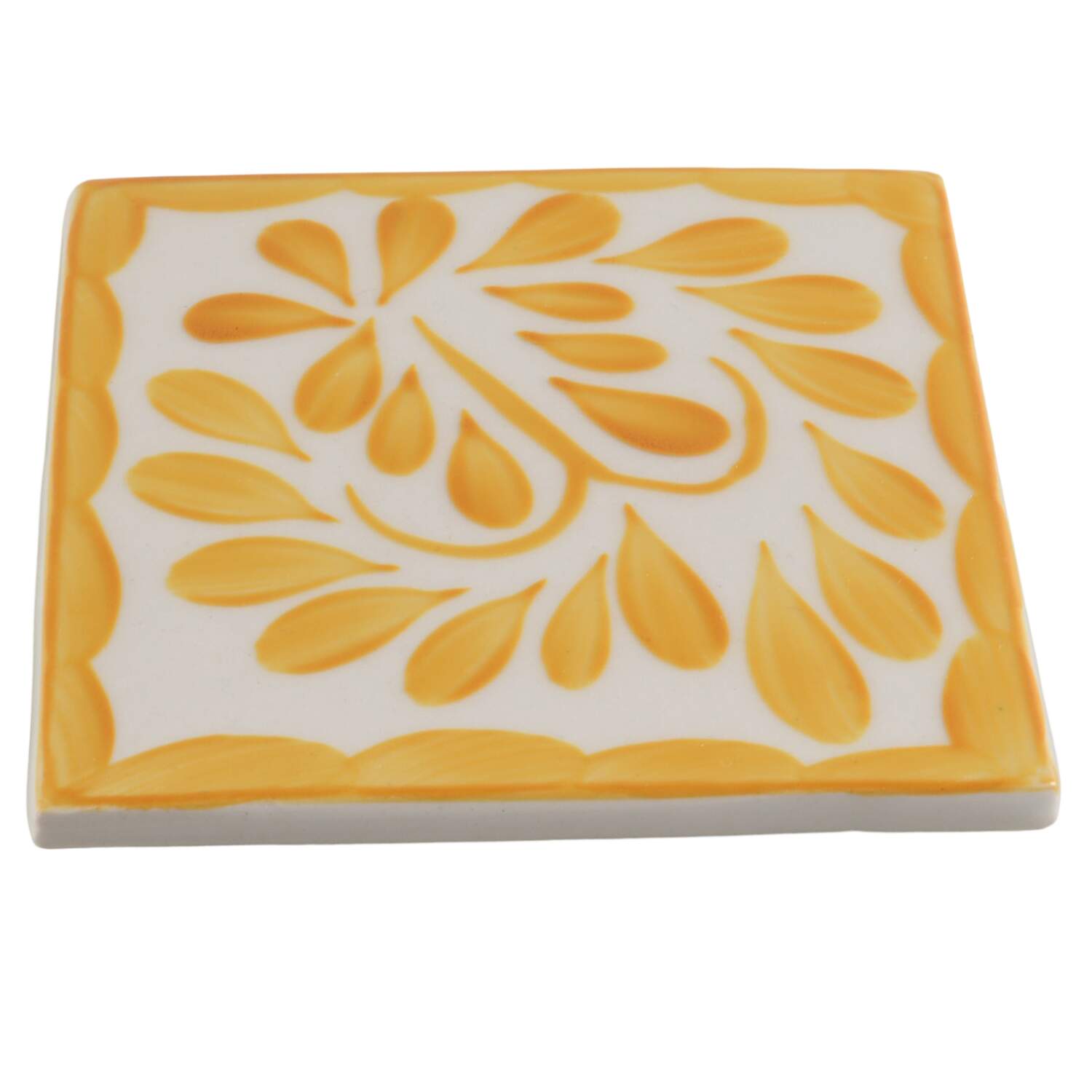 Puebla Sand Dune Cork Back Square Coaster by Anfora (Mexico)-1
