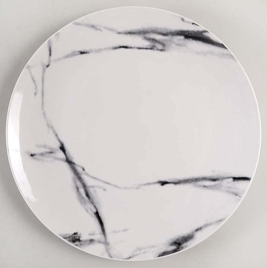 Marble Black Dinner Plate by American Atelier-1