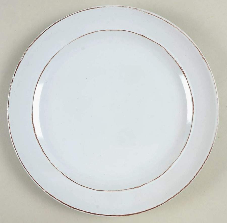 Olivia White Dinner Plate by American Atelier-1