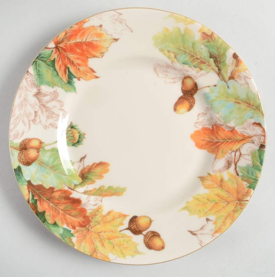 Leaf Foliage Salad Plate by 222 Fifth (PTS)-1