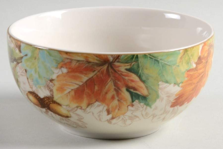 Leaf Foliage Soup/Cereal Bowl by 222 Fifth (PTS)-1