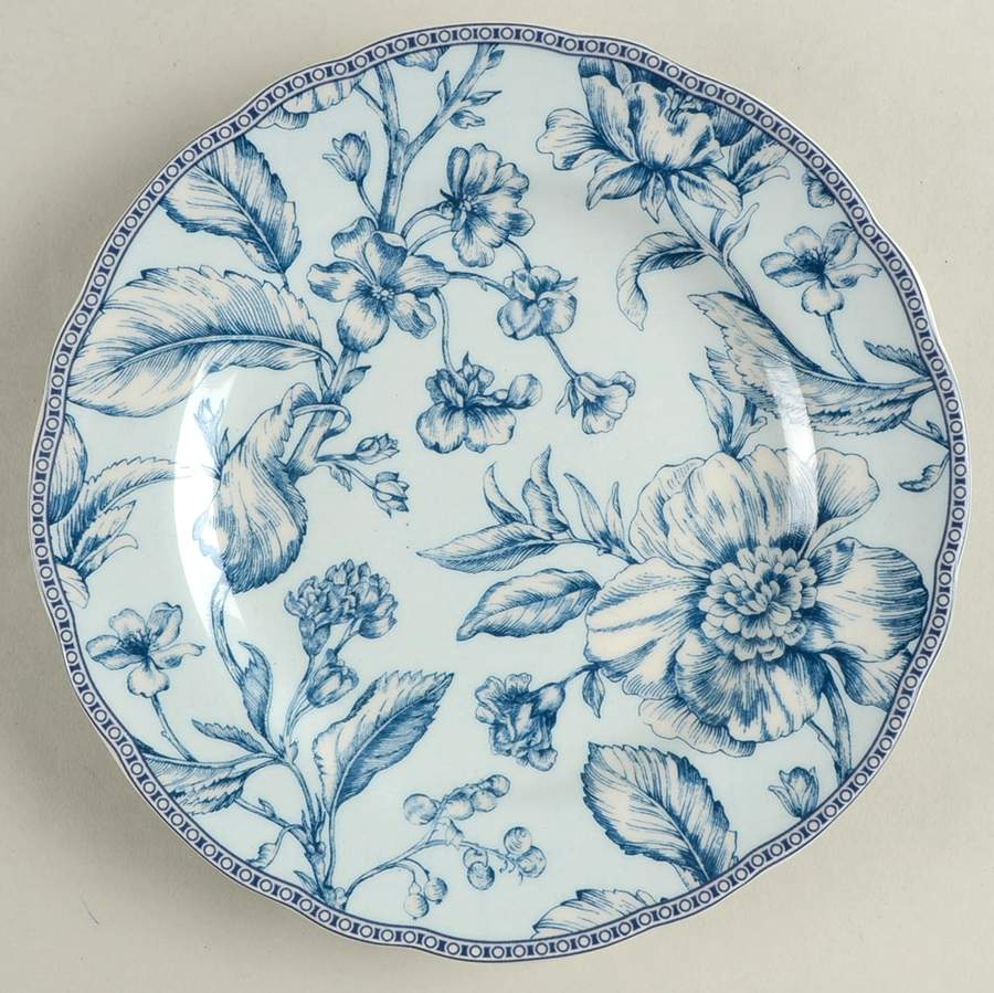 Oakley Teal Salad Plate by 222 Fifth (PTS)-1