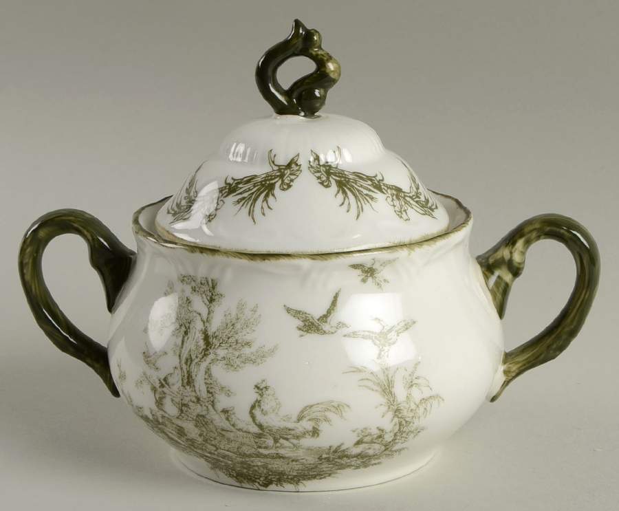 AUV6 Sugar Bowl & Lid by Aux Au Provence-1