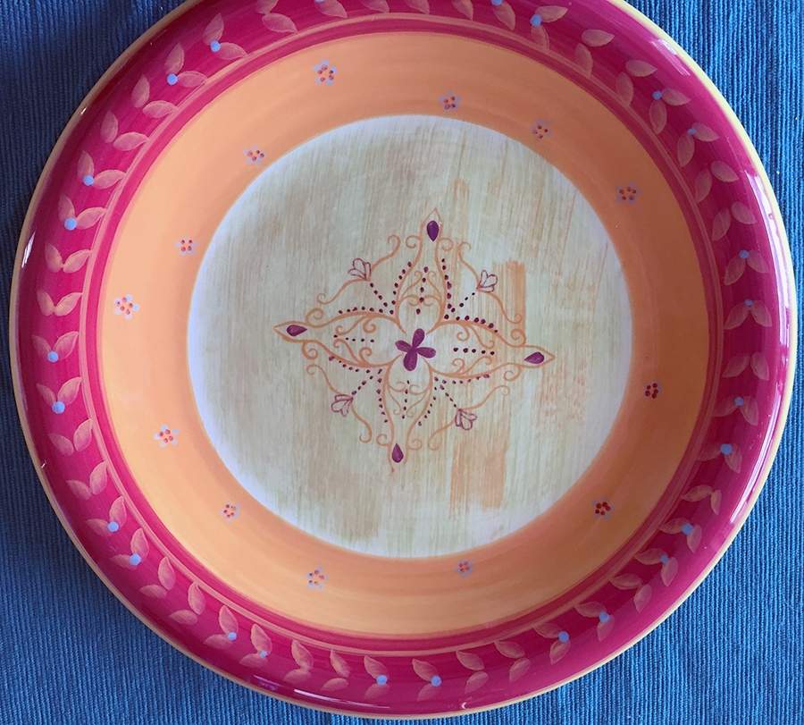 Batik Dinner Plate by 222 Fifth (PTS)-1