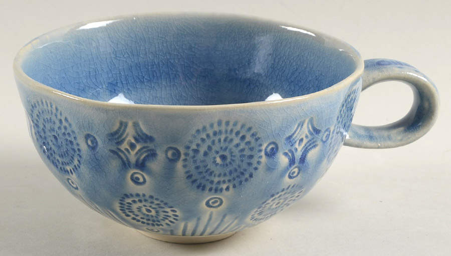 Old Havana Iris Blue Mug by Anthropologie-1