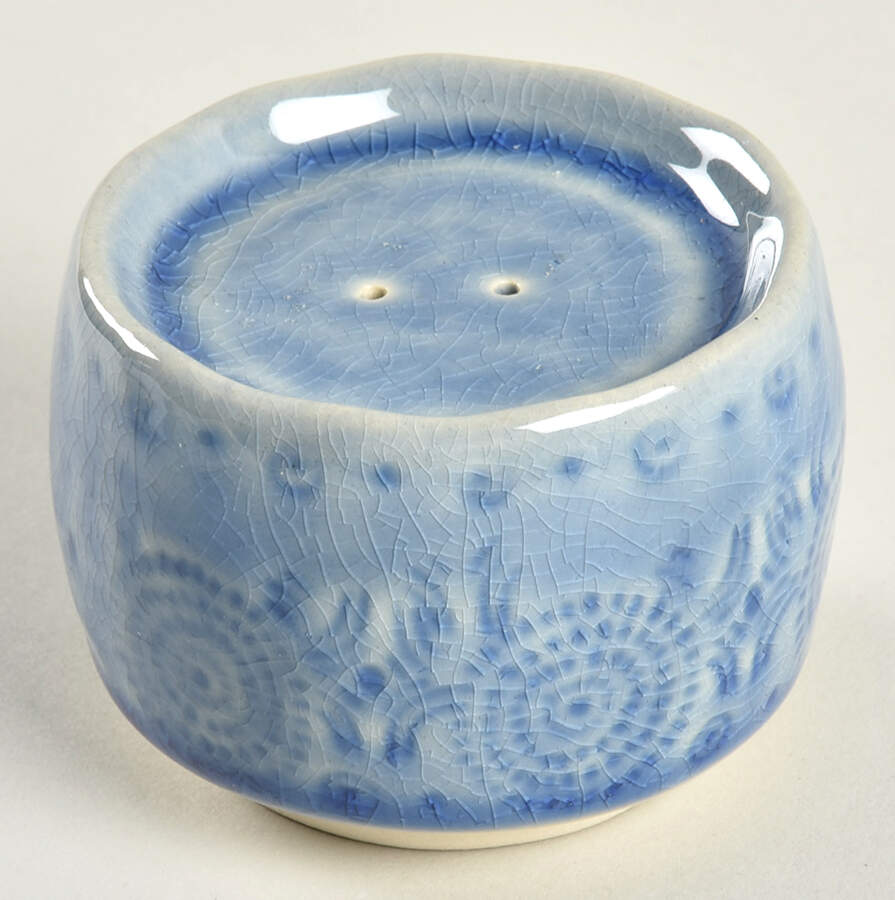 Old Havana Iris Blue Salt Shaker by Anthropologie-1