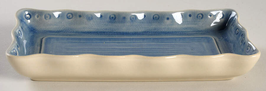 Old Havana Iris Blue 1/4 Lb Butter No Lid by Anthropologie-1