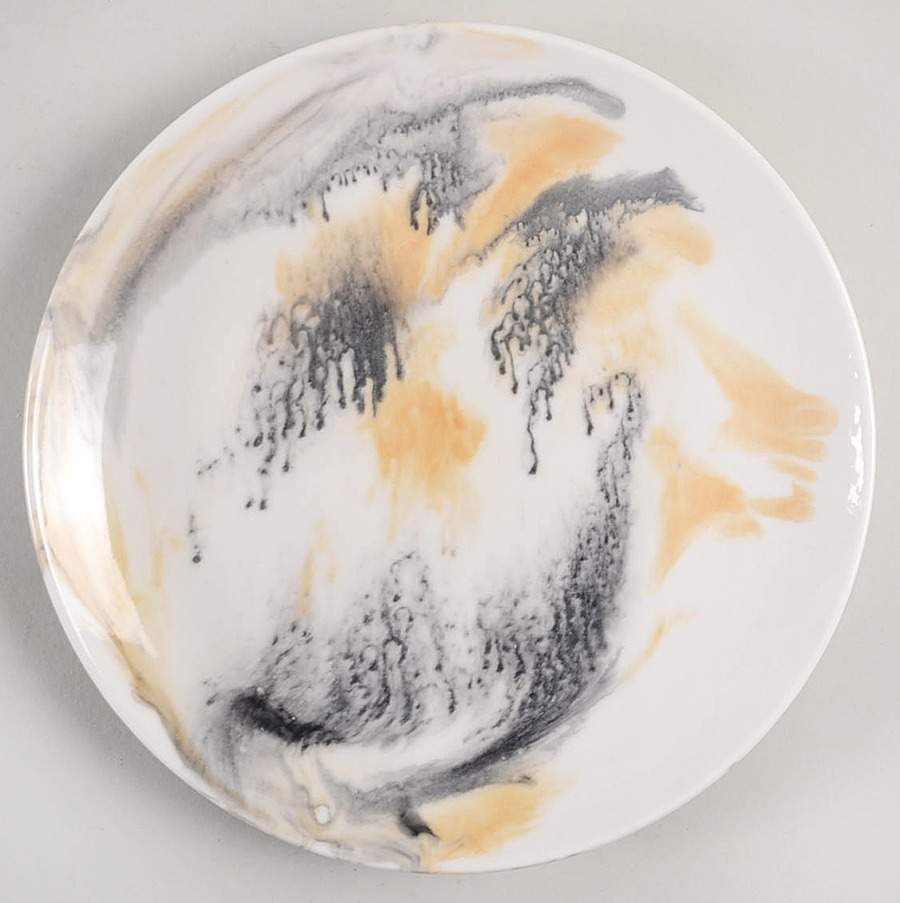 Marble Tortoise Gray Salad Plate by American Atelier-1