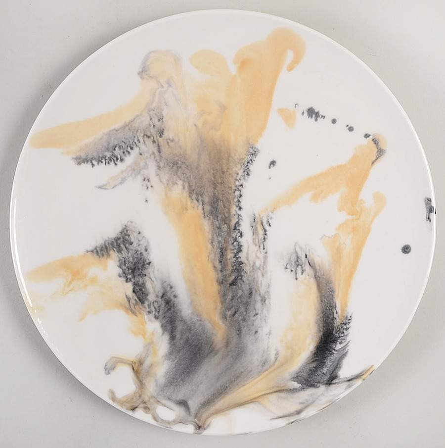 Marble Tortoise Gray Dinner Plate by American Atelier-1