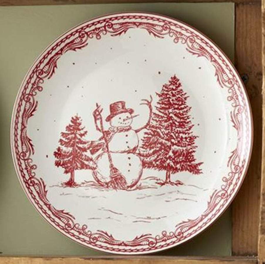 Vintage Christmas Salad Plate by American Atelier-1
