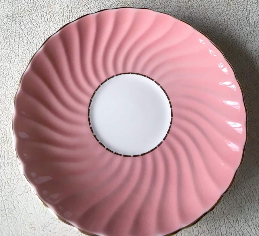 2124 Pink Saucer by John  Aynsley & Sons-1