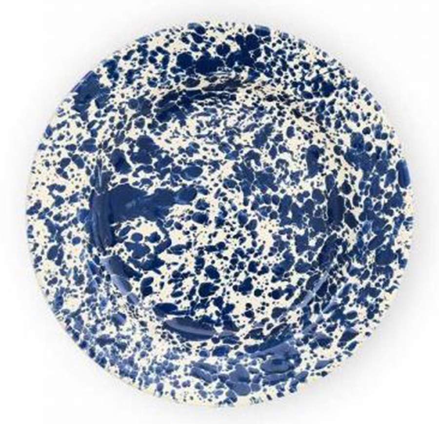 Splatterware Navy Dinner Plate by Crow Canyon Home-1