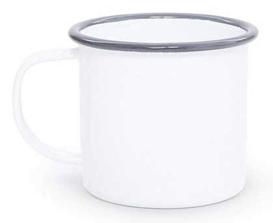 Vintage Solid Grey Small Mug by Crow Canyon Home-1