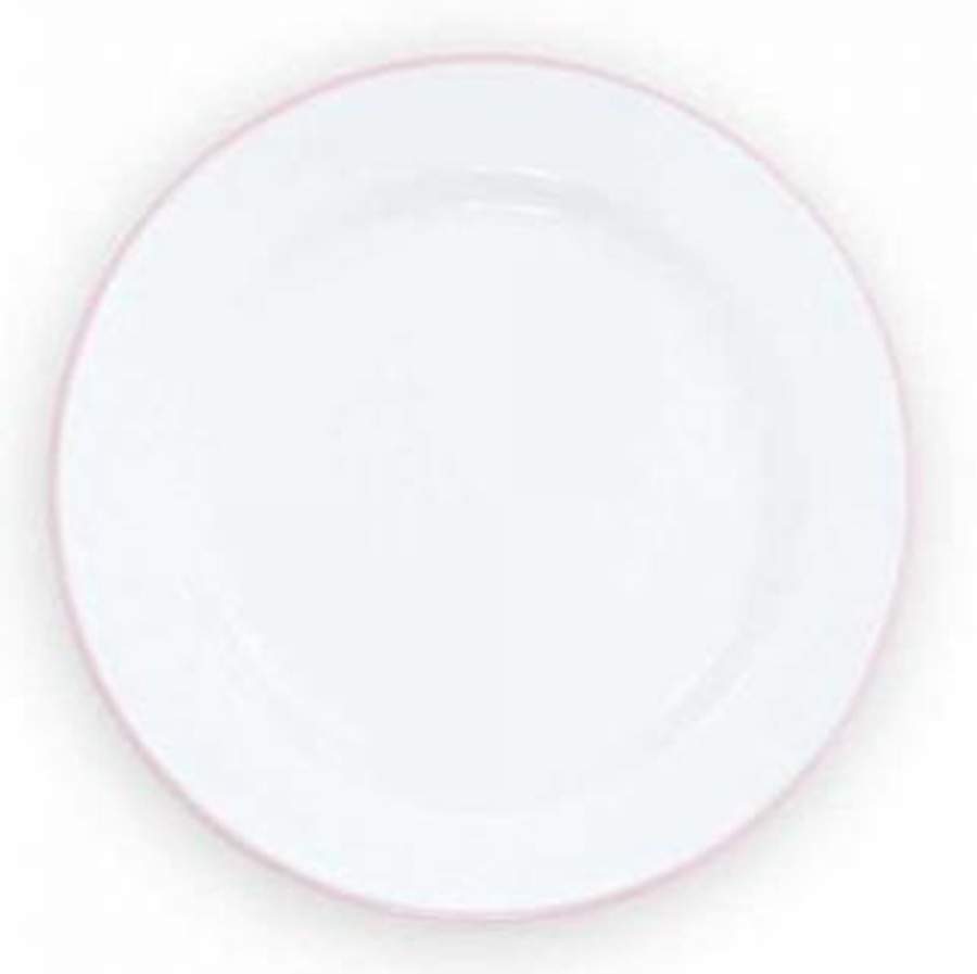 Vintage Solid Pink Salad Plate by Crow Canyon Home-1