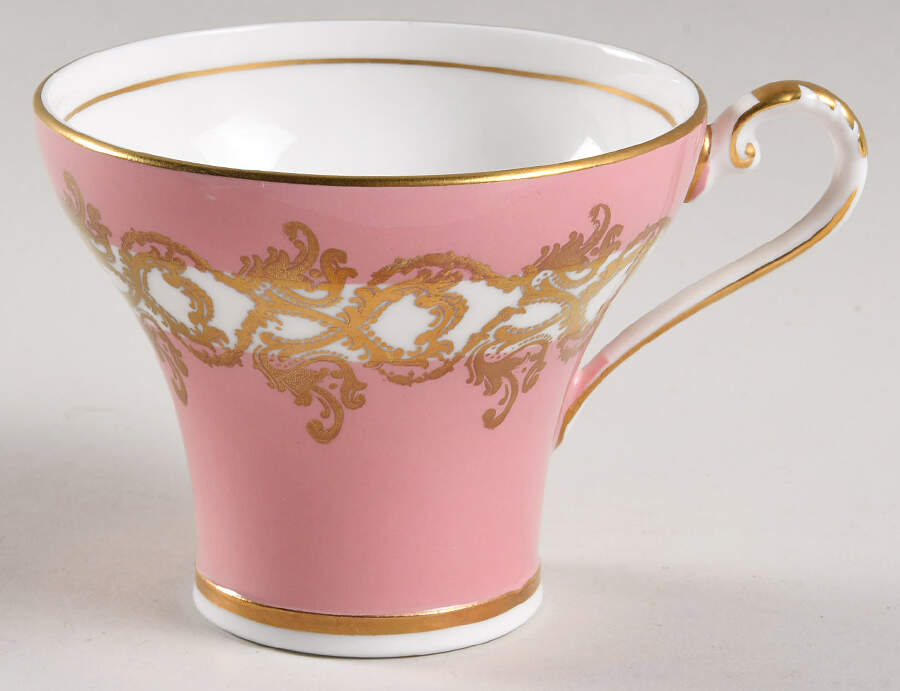 1215 Pink Flat Cup by John  Aynsley & Sons-1