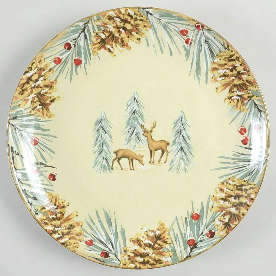 First Snow Salad Plate by 222 Fifth (PTS)-1