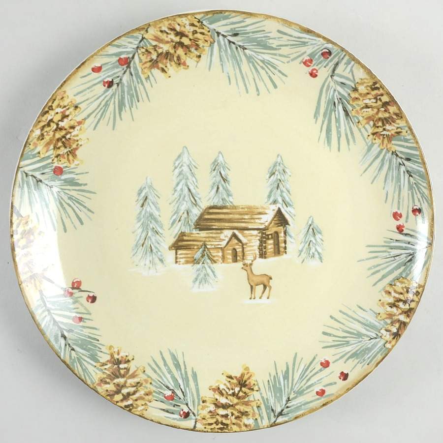 First Snow Dinner Plate by 222 Fifth (PTS)-1