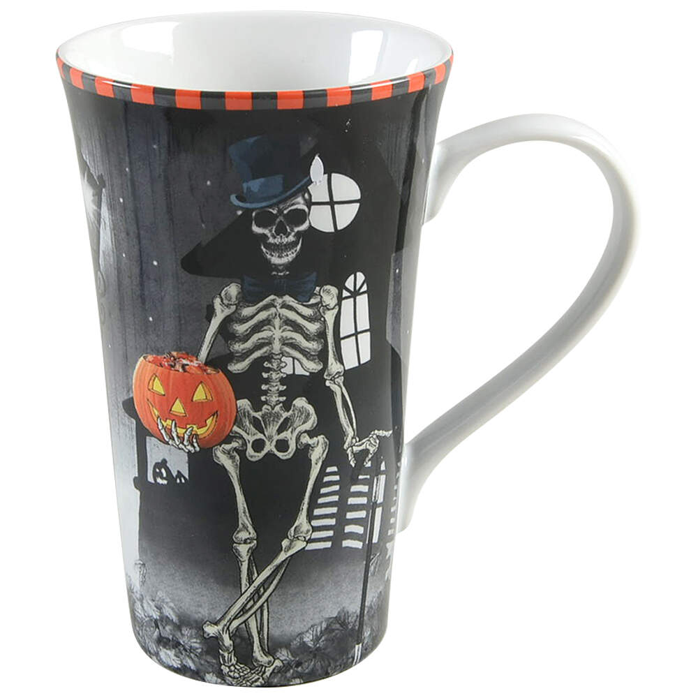 Skeleton Latte Mug by 222 Fifth (PTS)-1