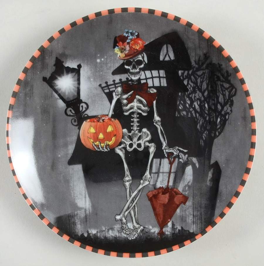 Skeleton Appetizer Plate by 222 Fifth (PTS)-1