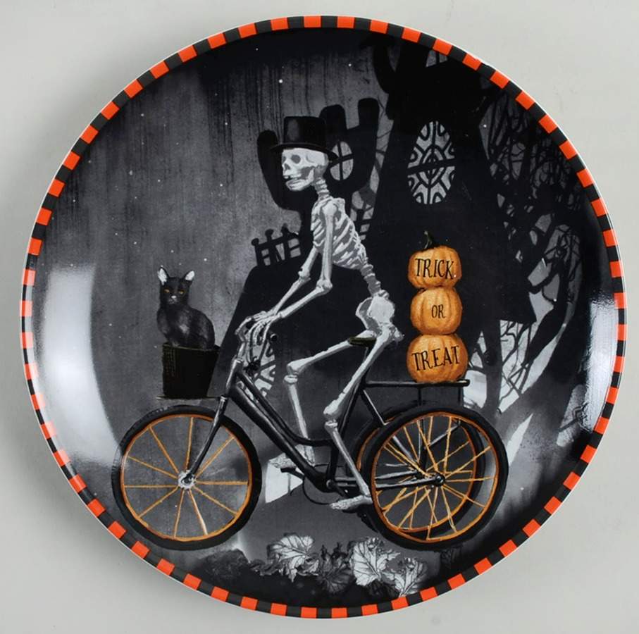 Skeleton Dinner Plate by 222 Fifth (PTS)-1