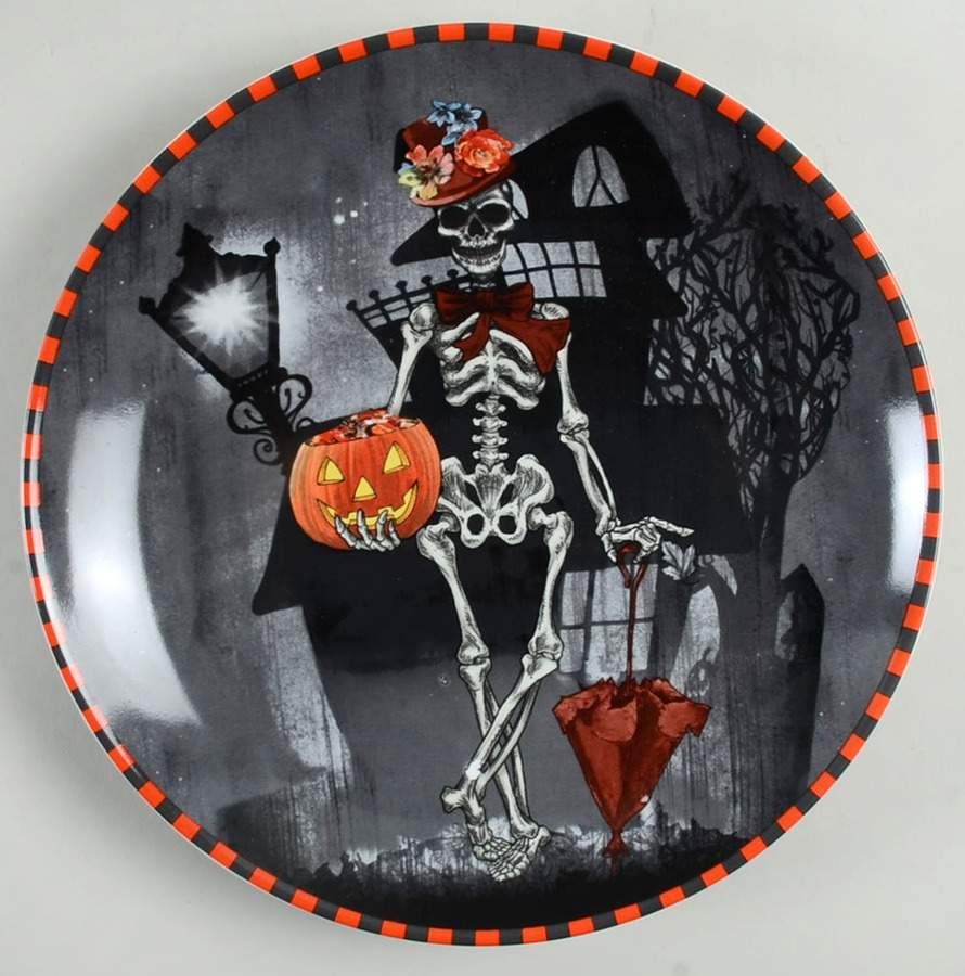Skeleton Dinner Plate by 222 Fifth (PTS)-1
