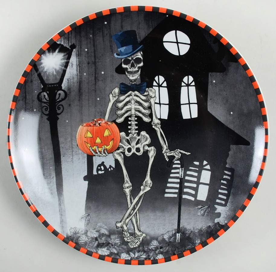 Skeleton Dinner Plate by 222 Fifth (PTS)-1