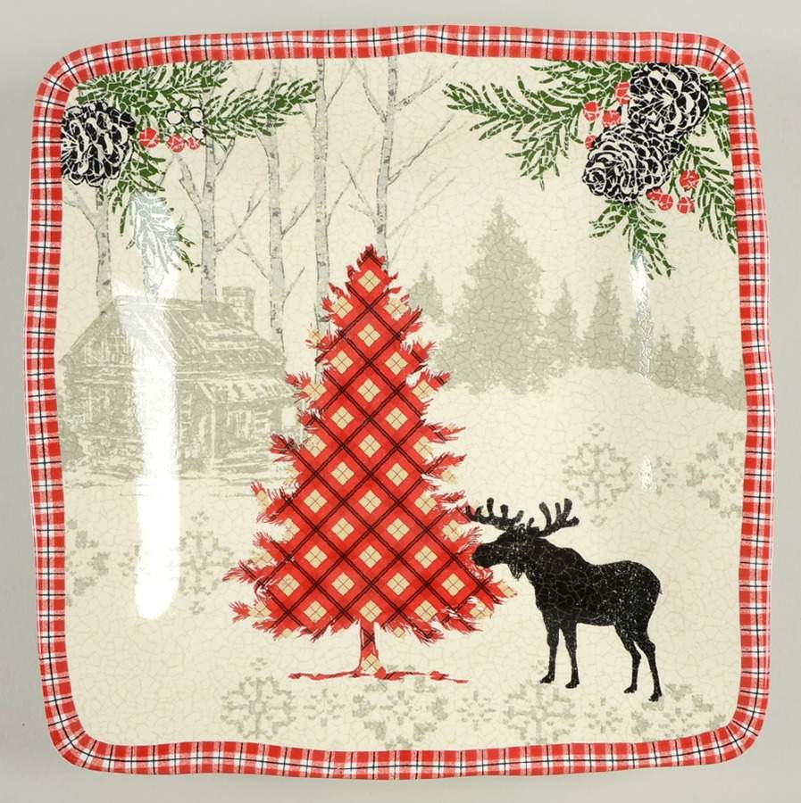 Bridgeton Lodge Square Dinner Plate by 222 Fifth (PTS)-1