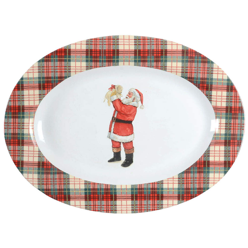 Night Before Christmas 14" Oval Serving Platter by 222 Fifth (PTS)-1