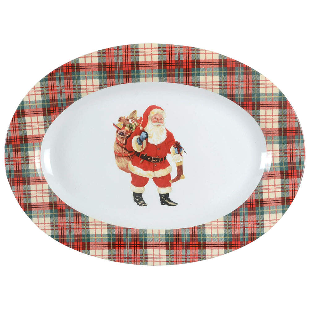 Night Before Christmas 14" Oval Serving Platter by 222 Fifth (PTS)-1