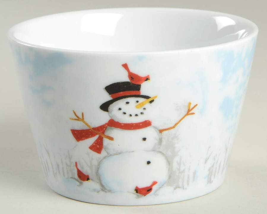 Winter Cheer Snowman Individual Appetizer Bowl by 222 Fifth (PTS)-1