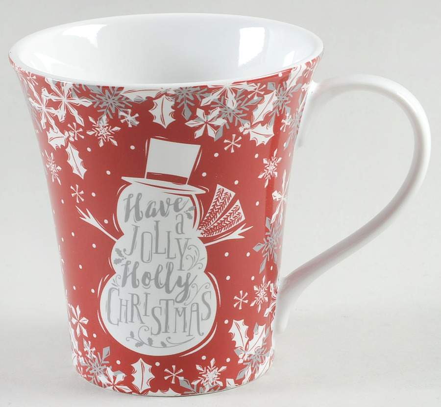 Winter Cheer Snowman Text Mug by 222 Fifth (PTS)-1