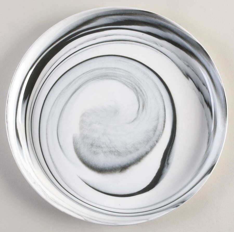 Coupe Marble Black Dinner Plate by Artisanal Kitchen Supply (AKS)-1