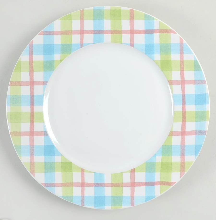 Susie Plaid Dinner Plate by 222 Fifth (PTS)-1