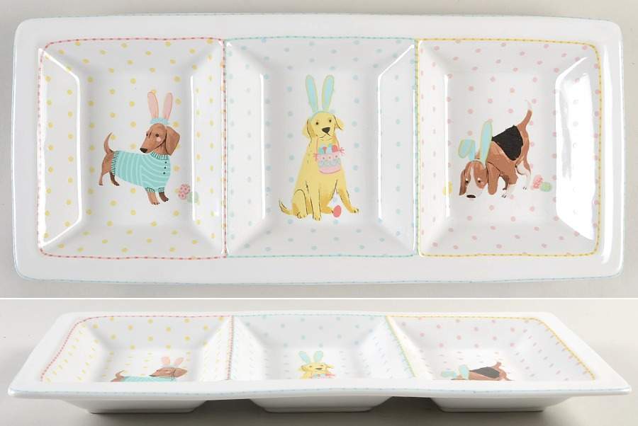 Easter Pups 3 Section Server by 222 Fifth (PTS)-1