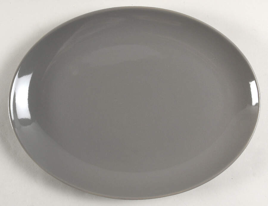 Avesta Gray 13" Oval Serving Platter by Project 62 China-1