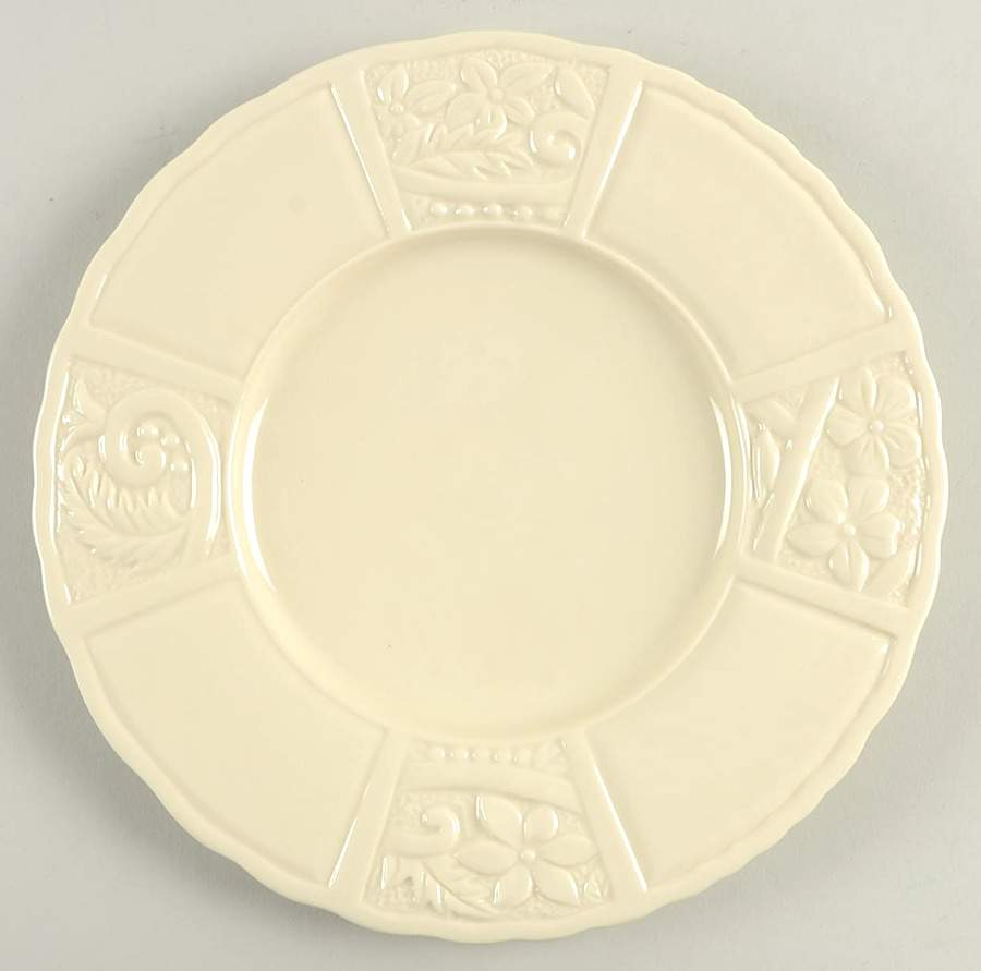Flower Garden Cream Salad Plate by Carmel Ceramica-1