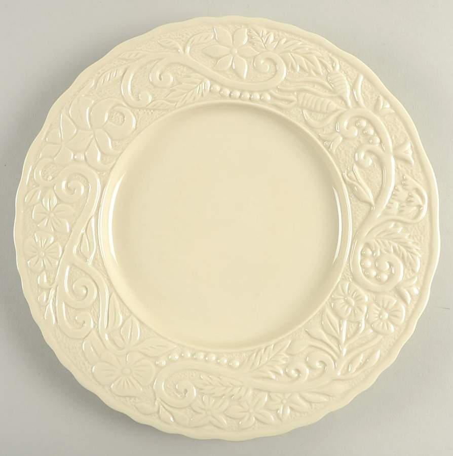 Flower Garden Cream Dinner Plate by Carmel Ceramica-1