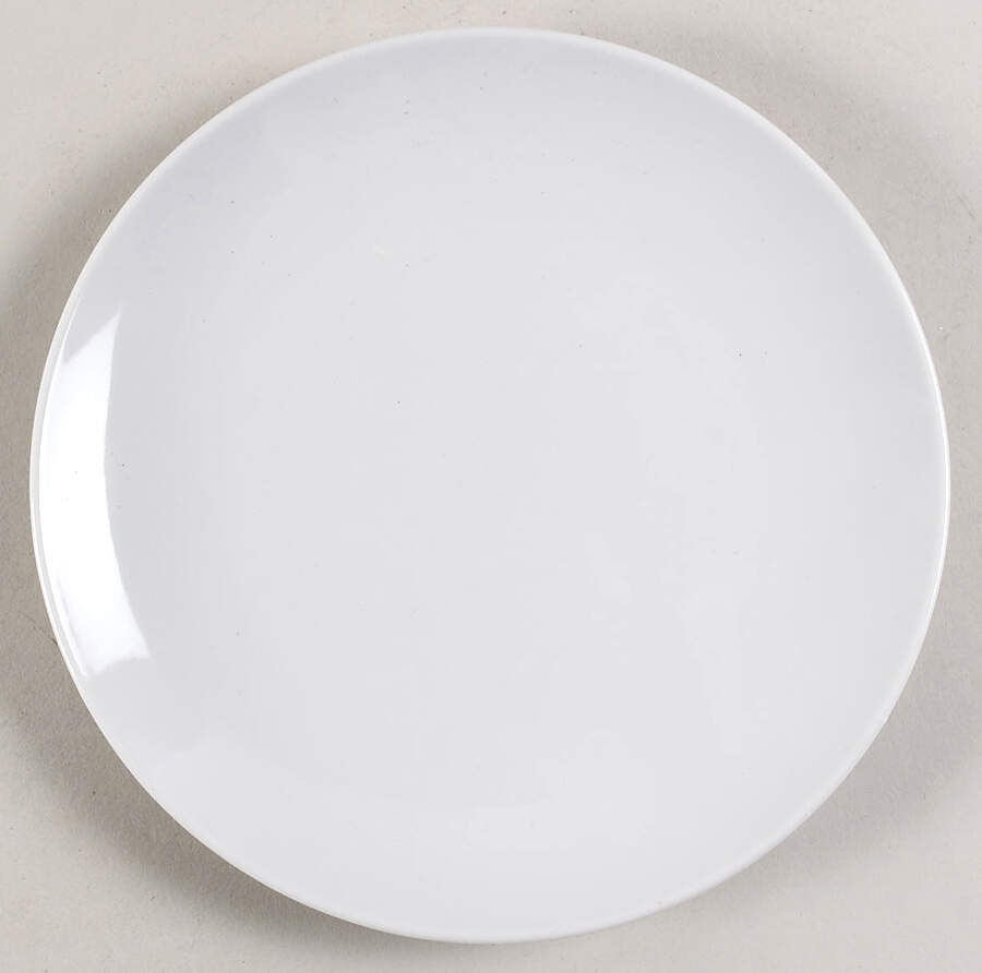 White Coupe Salad Plate by Amazon Basics-1