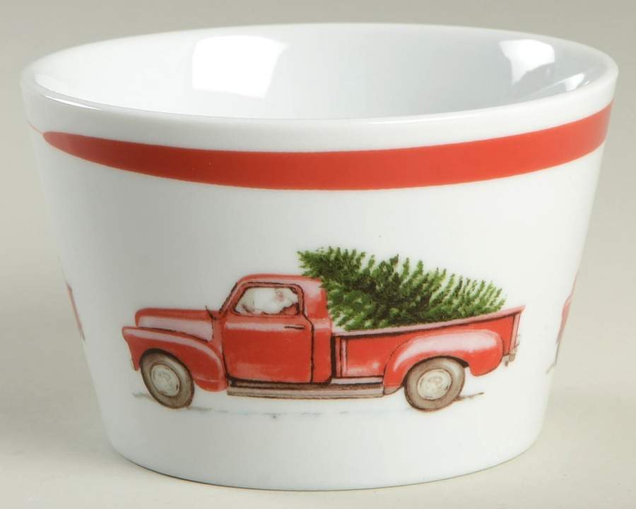 Winter Cheer Red Truck Individual Appetizer Bowl by 222 Fifth (PTS)-1