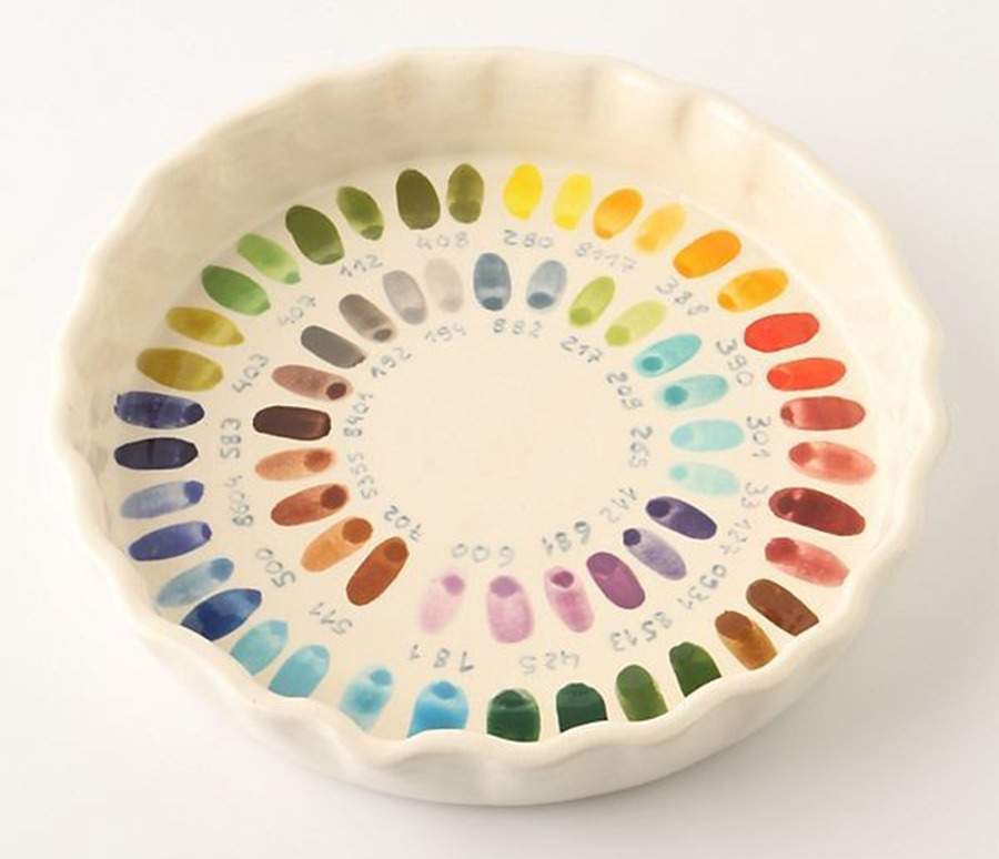 Bake By Number 12" Pie Baking Plate by Anthropologie-1