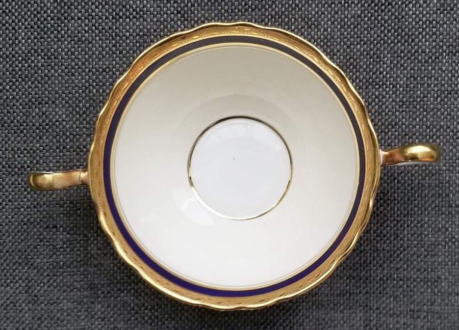 Norfolk Flat Cream Soup Bowl by John  Aynsley & Sons-1