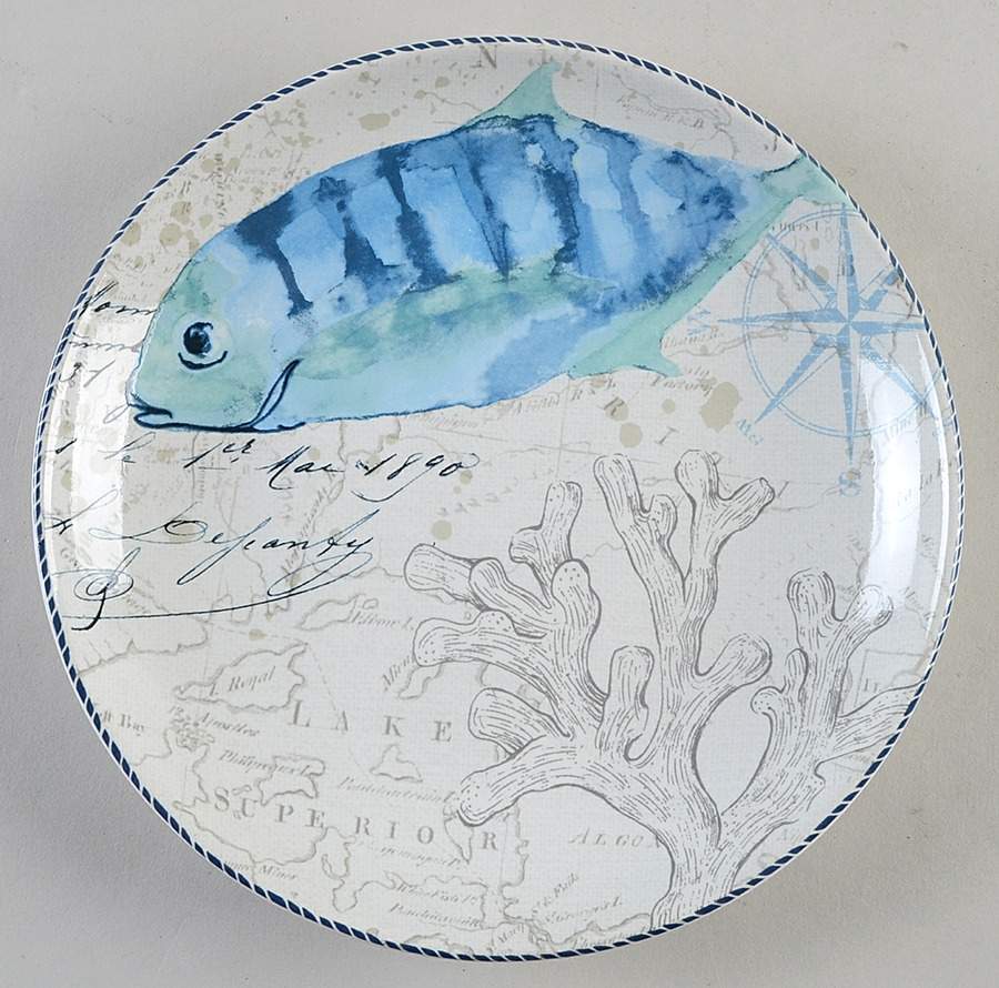 Under the Sea Salad Plate by 222 Fifth (PTS)-1