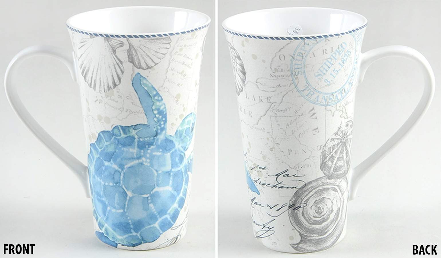 Under the Sea Latte Mug by 222 Fifth (PTS)-1