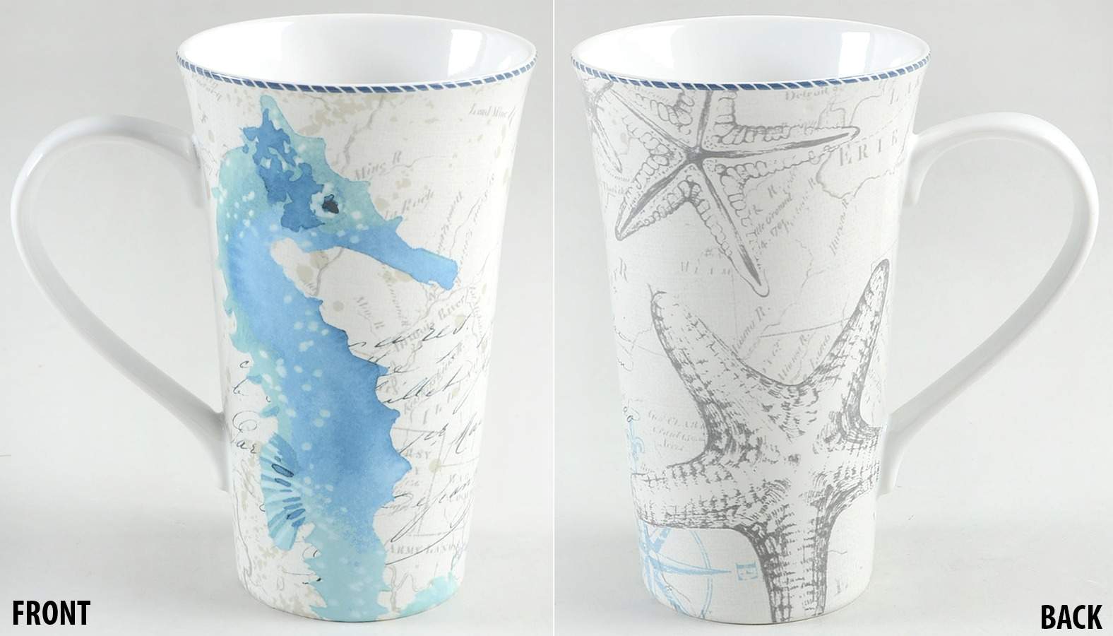 Under the Sea Latte Mug by 222 Fifth (PTS)-1